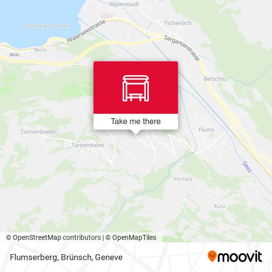 Flumserberg, Brünsch map