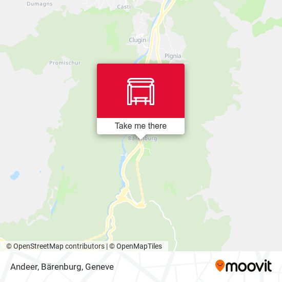 Andeer, Bärenburg map