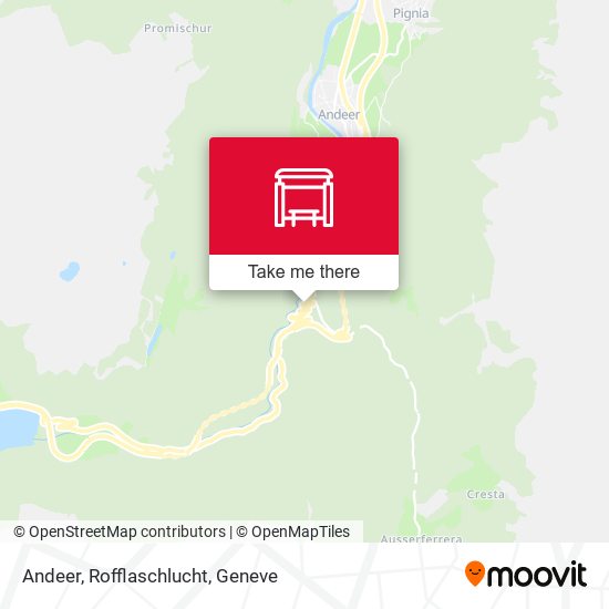 Andeer, Rofflaschlucht map