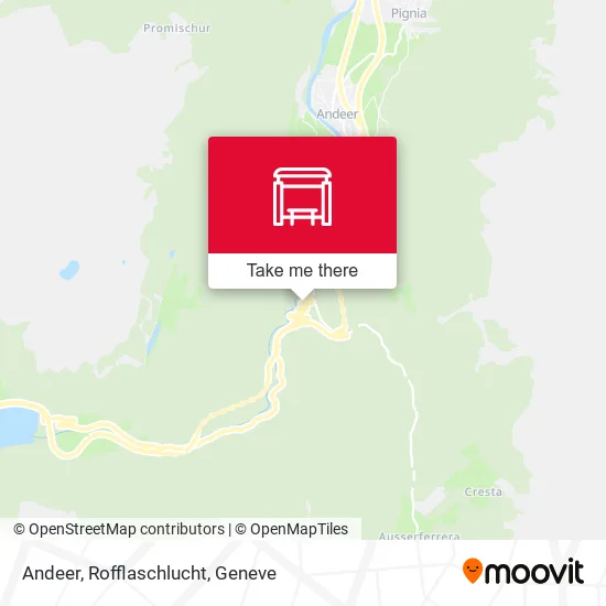 Andeer, Rofflaschlucht map