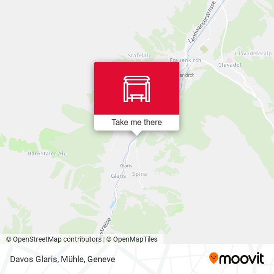 Davos Glaris, Mühle map