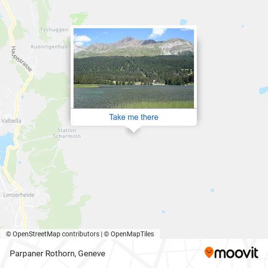 Parpaner Rothorn map