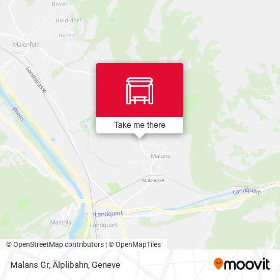 Malans Gr, Älplibahn map