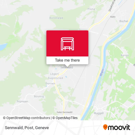 Sennwald, Post map