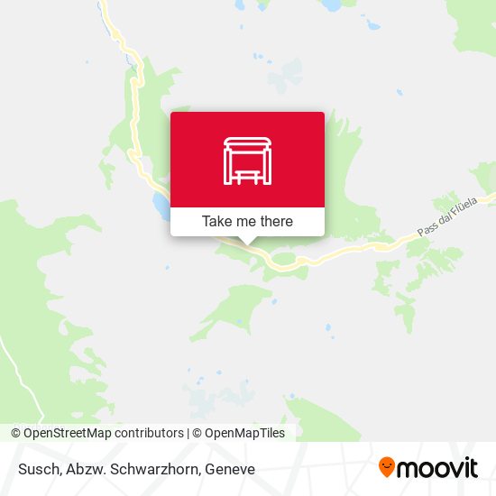 Susch, Abzw. Schwarzhorn map