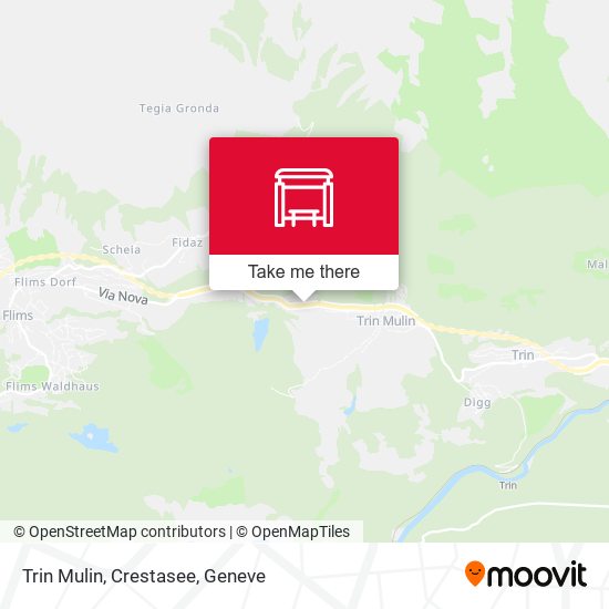 Trin Mulin, Crestasee map