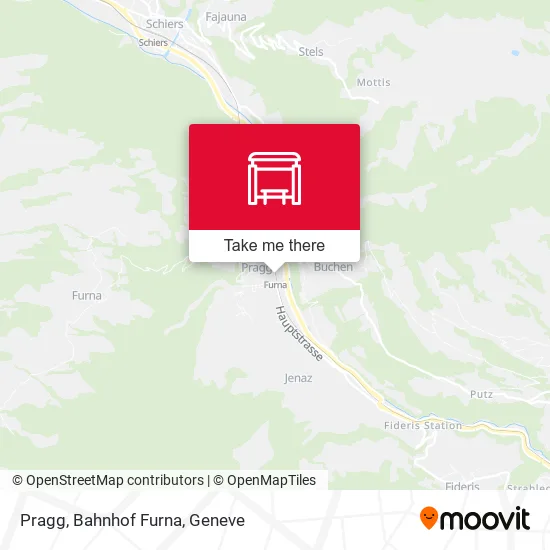 Pragg, Bahnhof Furna plan