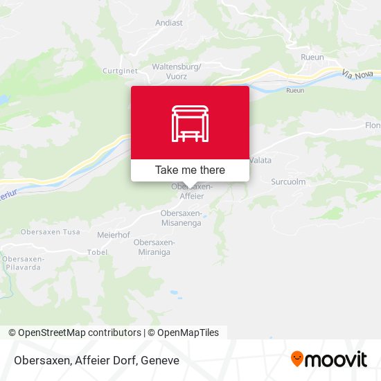 Obersaxen, Affeier Dorf map