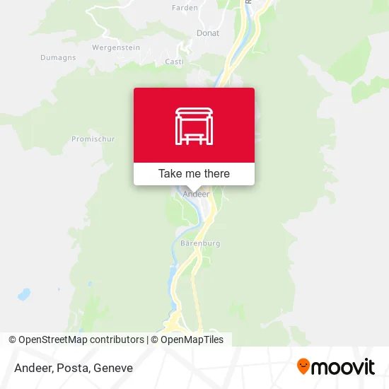 Andeer, Posta map