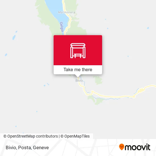 Bivio, Posta map