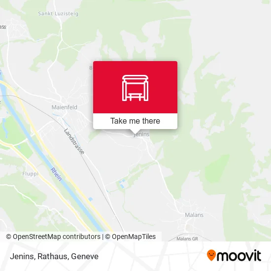Jenins, Rathaus map