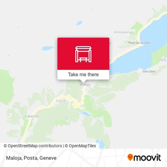 Maloja, Posta map