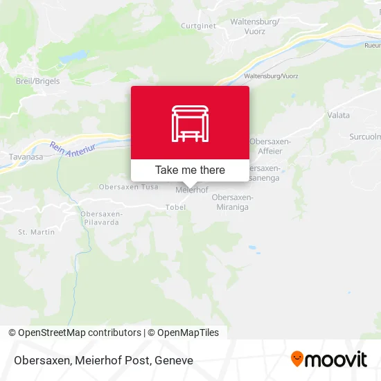 Obersaxen, Meierhof Post map