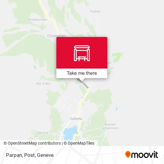 Parpan, Post map