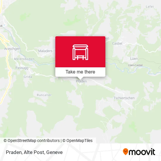 Praden, Alte Post map