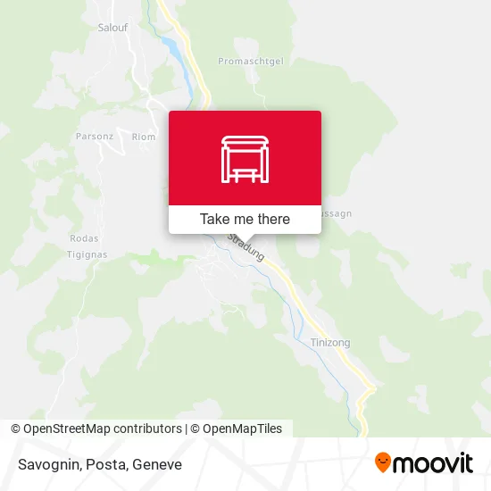 Savognin, Posta map