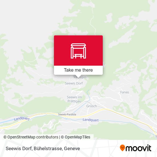 Seewis Dorf, Bühelstrasse map