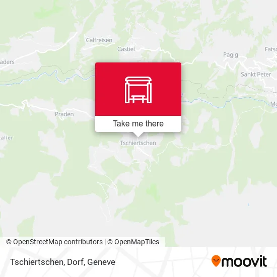 Tschiertschen, Dorf map