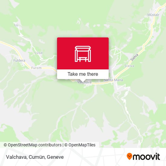 Valchava, Cumün map