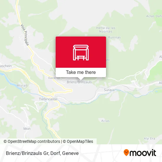 Brienz/Brinzauls Gr, Dorf map