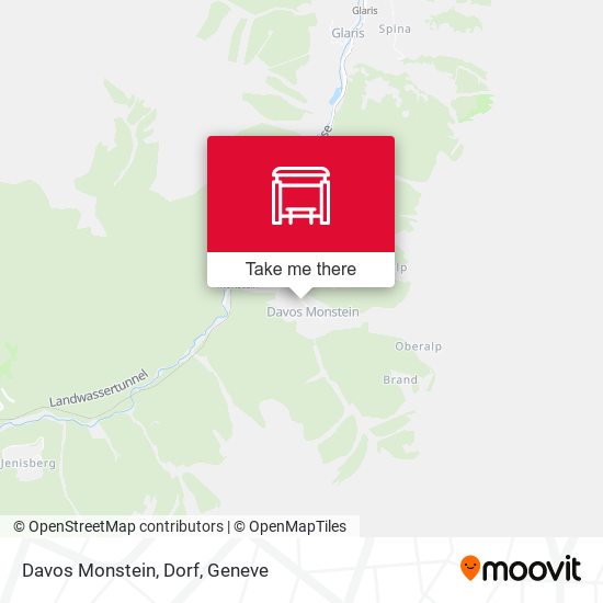 Davos Monstein, Dorf map