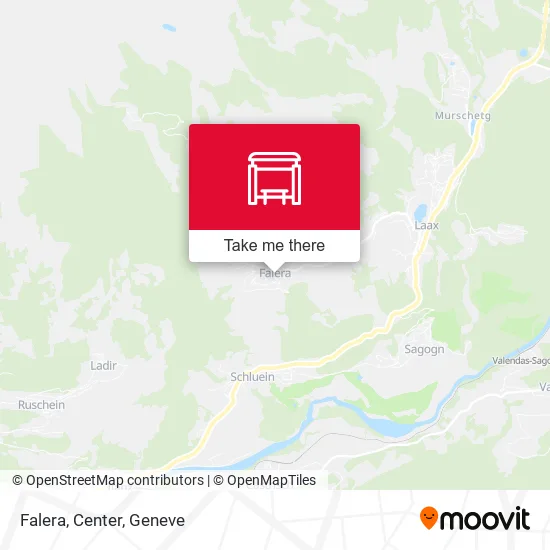 Falera, Center map