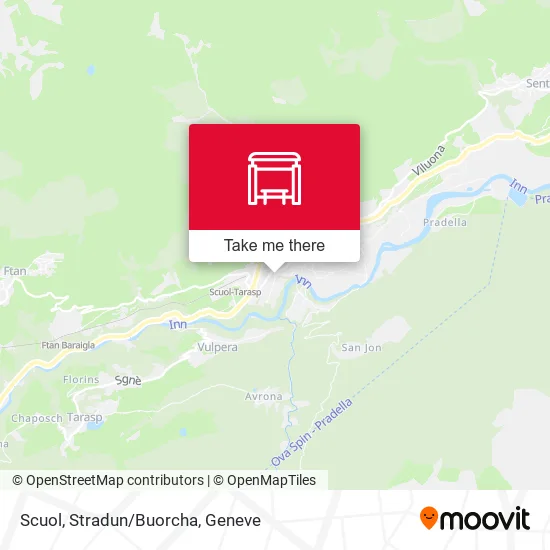Scuol, Stradun/Buorcha map