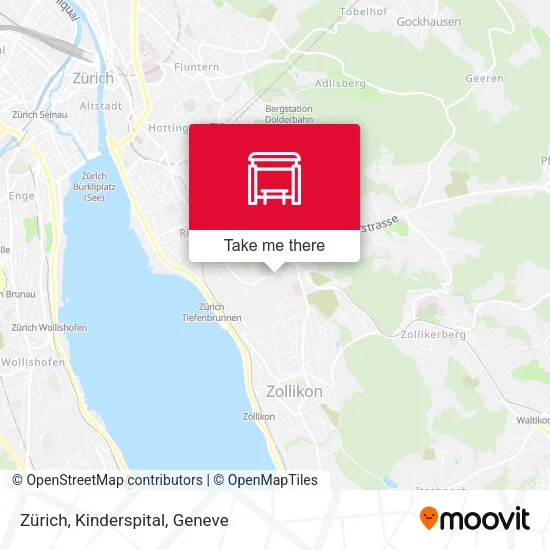 Zürich, Kinderspital map