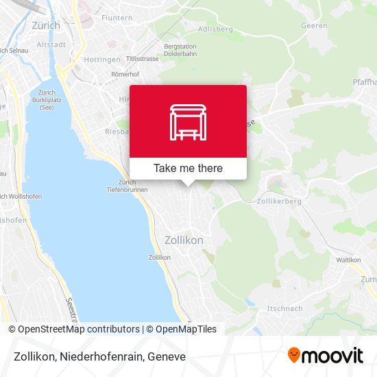 Zollikon, Niederhofenrain map