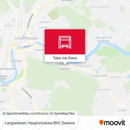 Langwiesen, Hauptstrasse/Bhf Karte