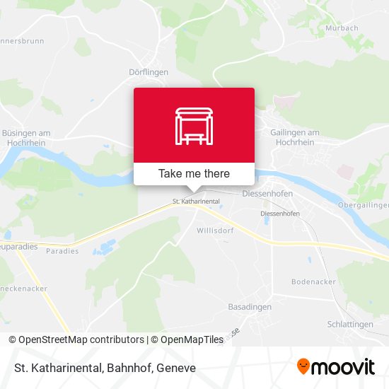 St. Katharinental, Bahnhof map