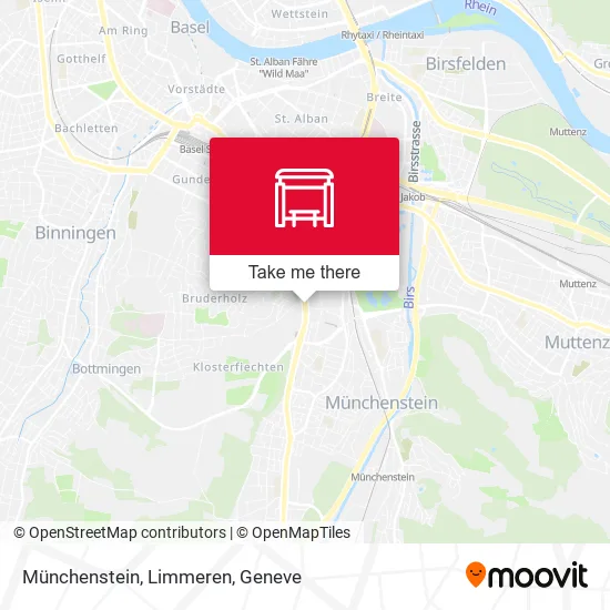 Münchenstein, Limmeren map