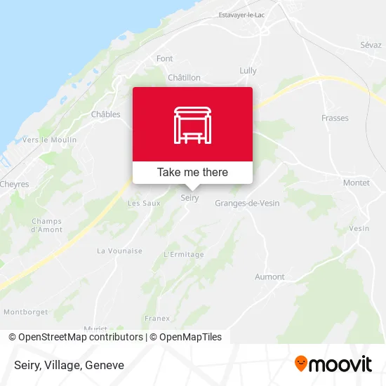 Seiry, Village map