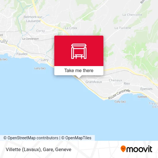 Villette (Lavaux), Gare plan