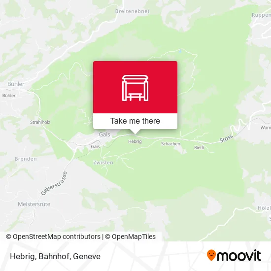 Hebrig, Bahnhof map
