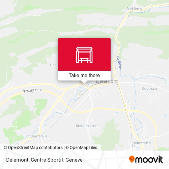 Delémont, Centre Sportif map