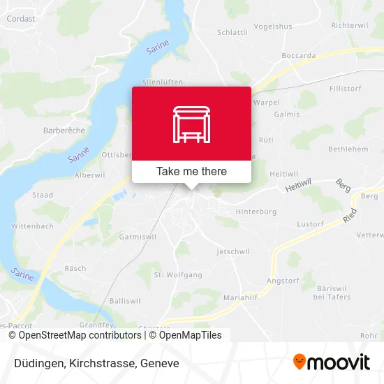 Düdingen, Kirchstrasse map