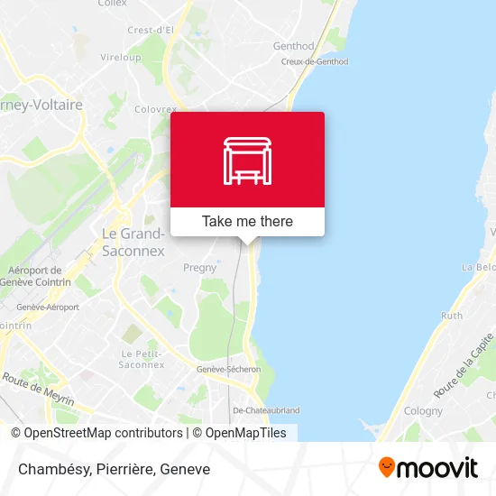Chambésy, Pierrière map