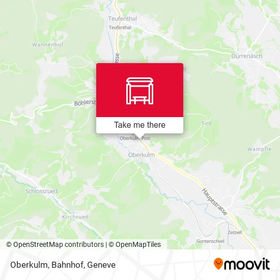 Oberkulm, Bahnhof map