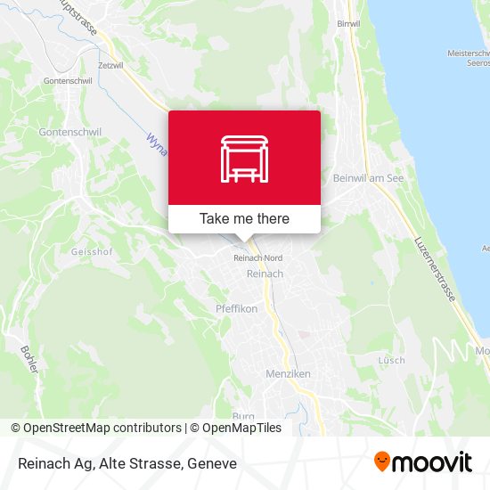Reinach Ag, Alte Strasse map