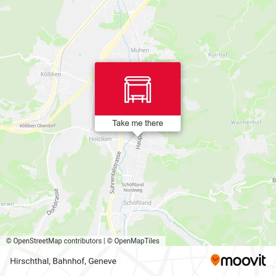 Hirschthal, Bahnhof map