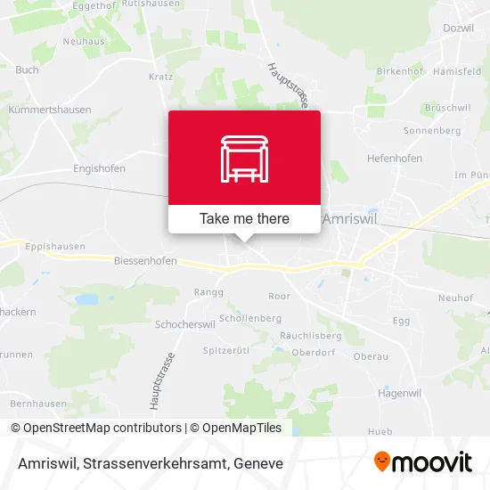 Amriswil, Strassenverkehrsamt map