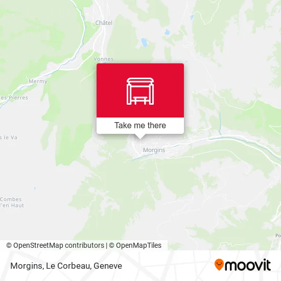 Morgins, Le Corbeau map