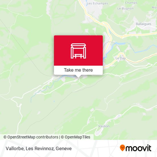 Vallorbe, Les Revinnoz map