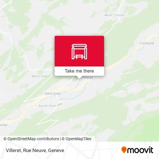 Villeret, Rue Neuve map