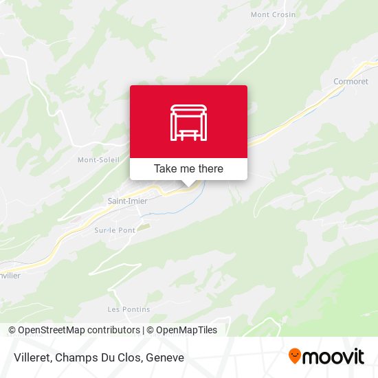 Villeret, Champs Du Clos map