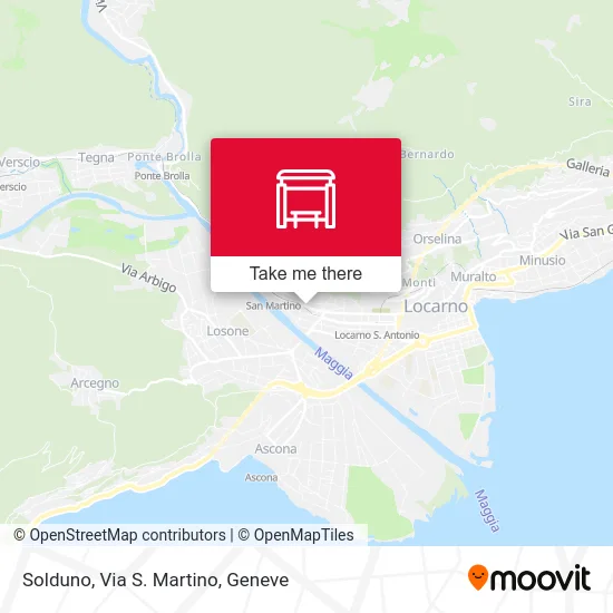 Solduno, Via S. Martino map