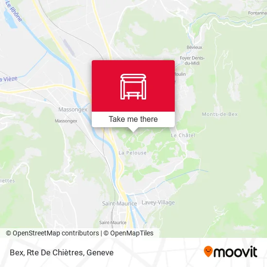 Bex, Rte De Chiètres map
