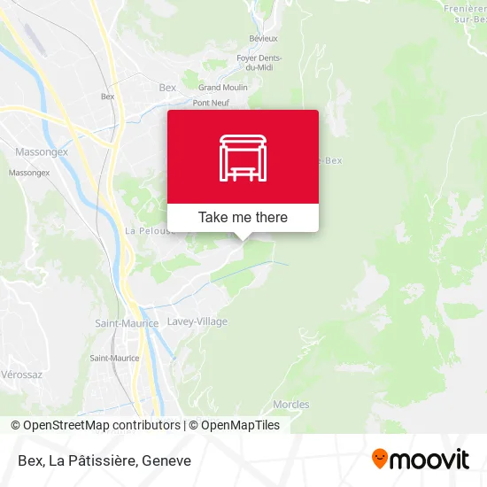 Bex, La Pâtissière map