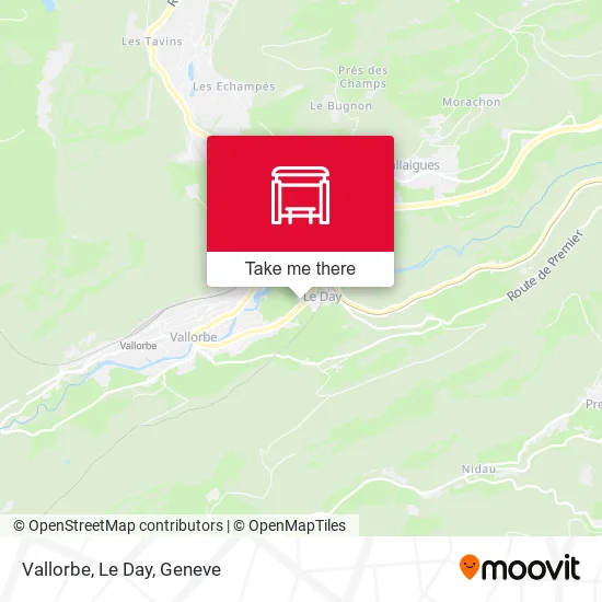 Vallorbe, Le Day map